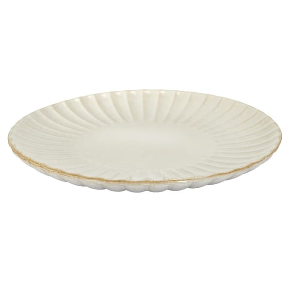 Stor Eden tallrik 32 cm krämfärgad