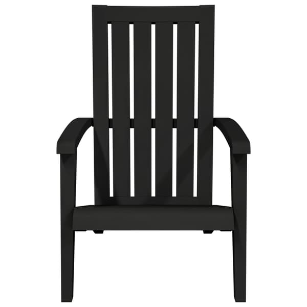vidaXL Adirondack havestol, sort, polypropylen