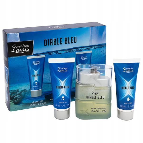 Creation Lamis - Diable Bleu presentset i ask för män, 3 delar.