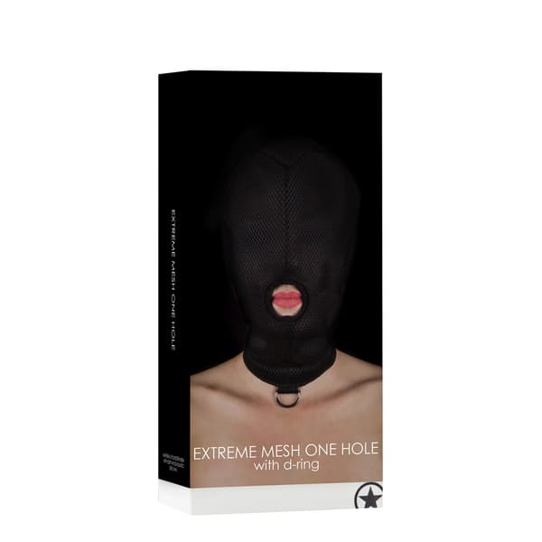Av! Halsringmaske, Elastisk, Sort