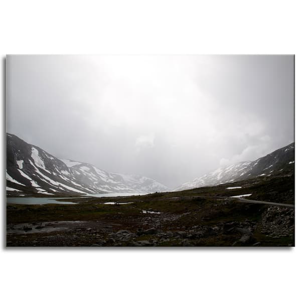 Lærredstryk Naturdal Bjerge 120x80 cm