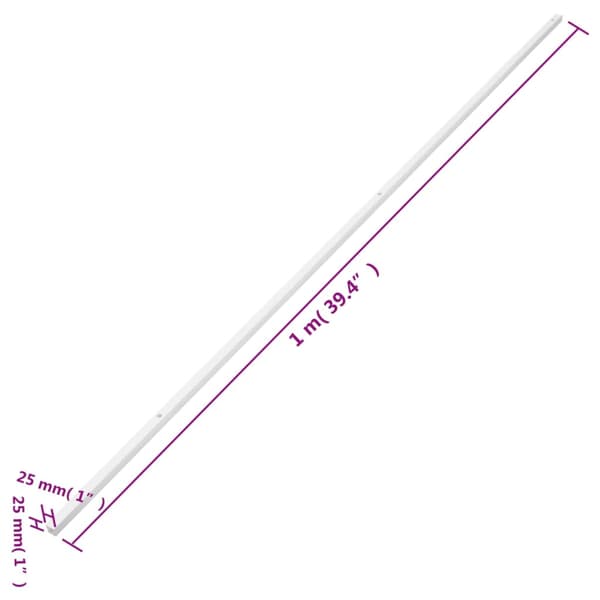 vidaXL Elrör, 25x25 mm, 30 m, PVC