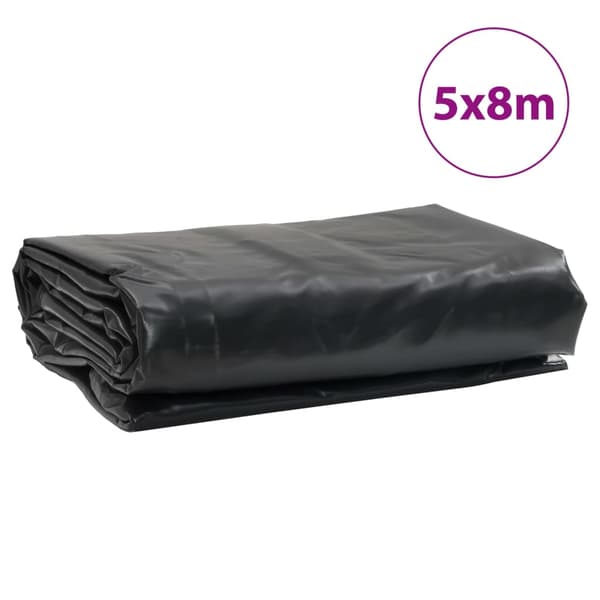vidaXL Pressu, musta, 5x8 m, 600 g/m²