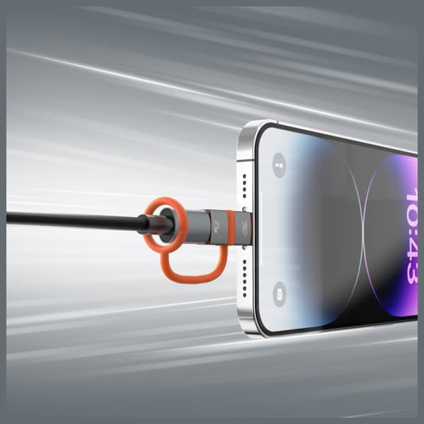 4smarts USB-C till Lightning PD 27W Adapter Grå 2st