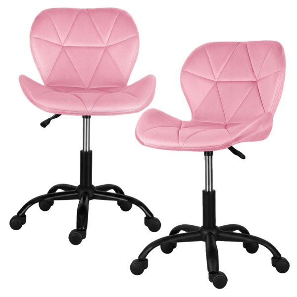 Luca kontorstol pink sorte ben