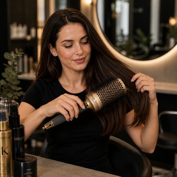 Keramisk termisk stylingbørste med ionisering 80 mm NANO TECHNO