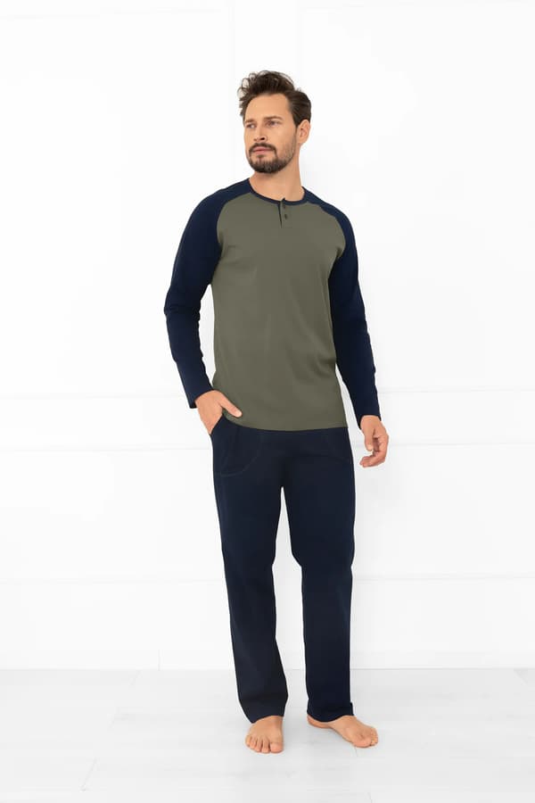 Aleksander herrpyjamas långärmad, långbyxor L