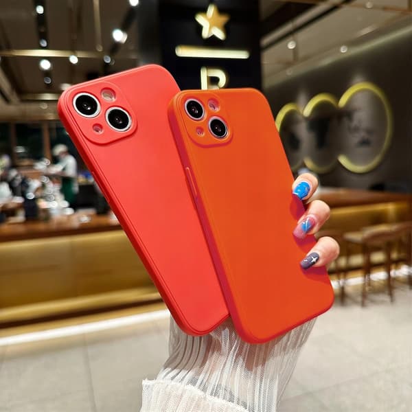 LOKASS cover med kamerabeskyttelse til iPhone 13 Pro, rød