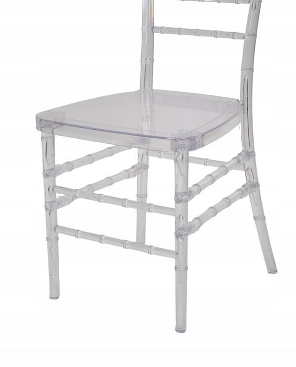 Chiavari stole transparente, 4 stk., elegante, bryllupsbanketstole