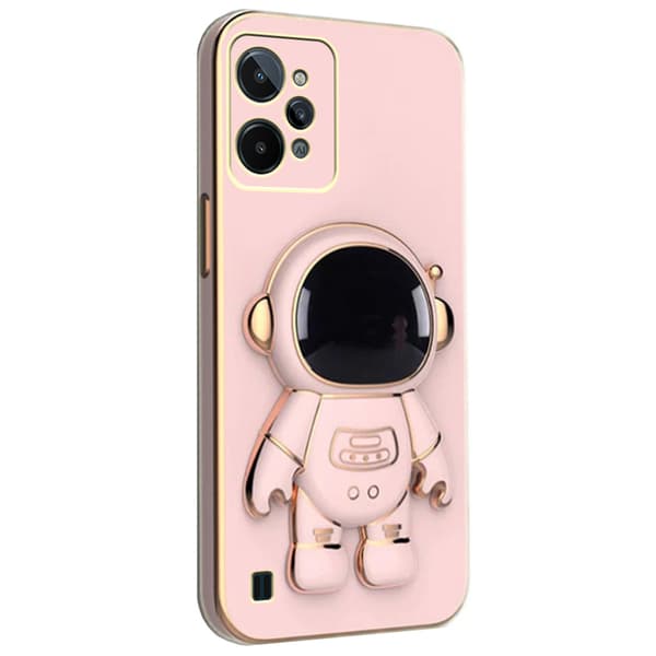 Realme C31 Astronaut-etui, lyserød