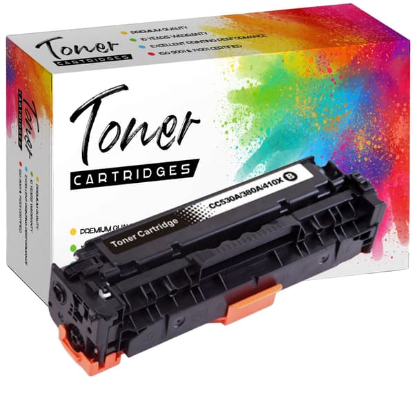Toner til HP CC530A/CE410X/CF380X Sort GP