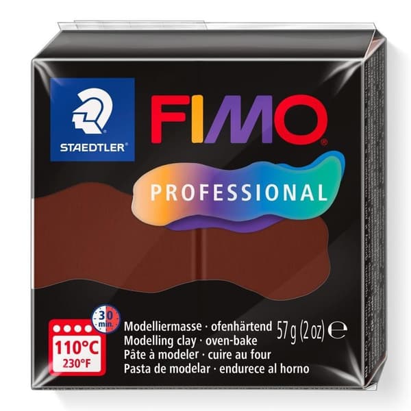 Fimo polymerlera 57g choklad