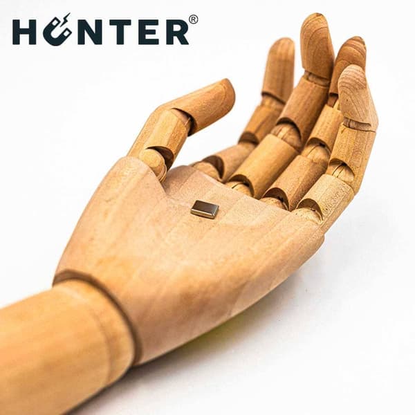NEODYMMAGNET 10x10x2 mm STARK PLÅT Stång, Rektangulär, HUNTER