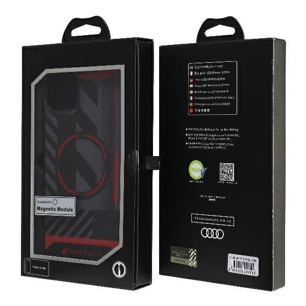 Audi IML Sport MagSafe-etui til iPhone 15 Plus, sort