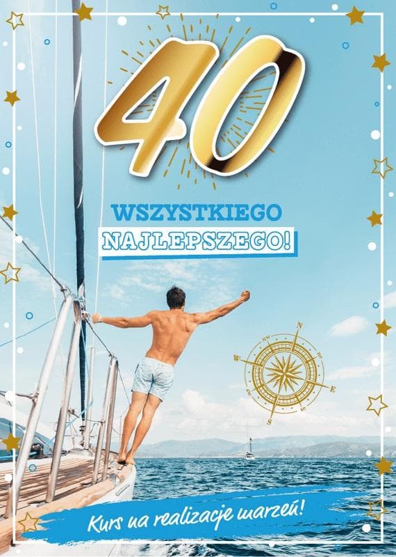 Syntymäpäiväkortti 40