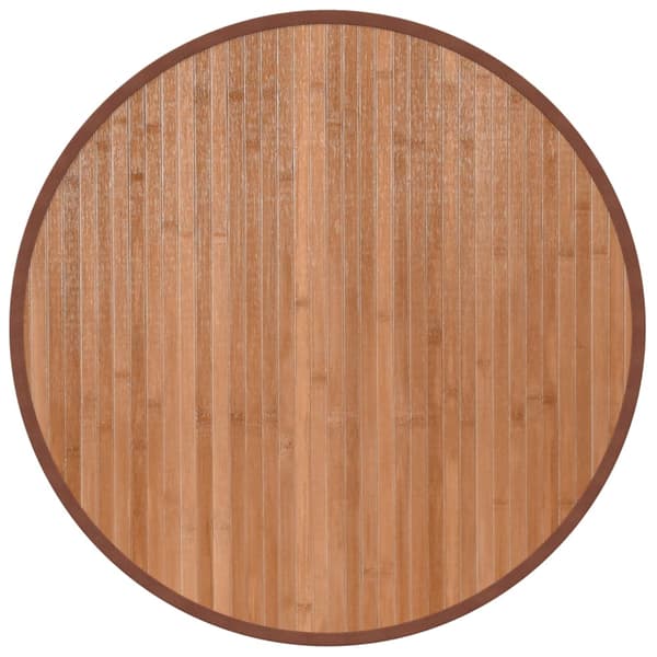 vidaXL Pyöreä matto, Luonnonvärinen, 60 cm, Bambu