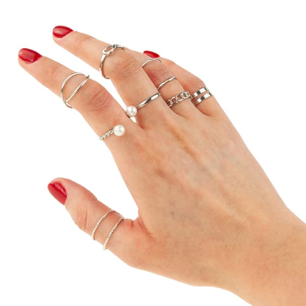 TG66797 RINGAR SILVERRINGSSET VIGSELRINGAR