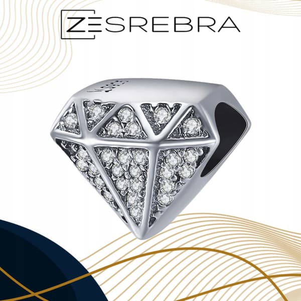Diamantberlocker silver 925 pärla silverhänge diamantberlocker 925