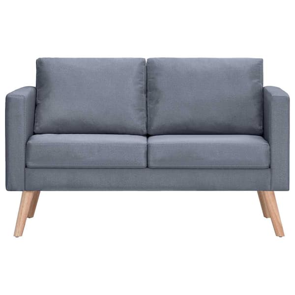 vidaXL 2-personers stofsofa mørkegrå