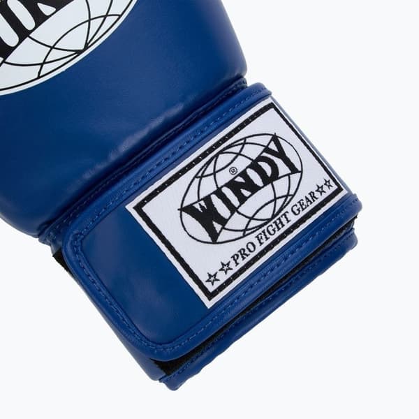 Windy Classic boksehandsker i kunstlæder, blå, 14 oz