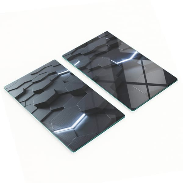 Dekorative glasplader til servering af snacks Abstraktion 2x30x52 cm