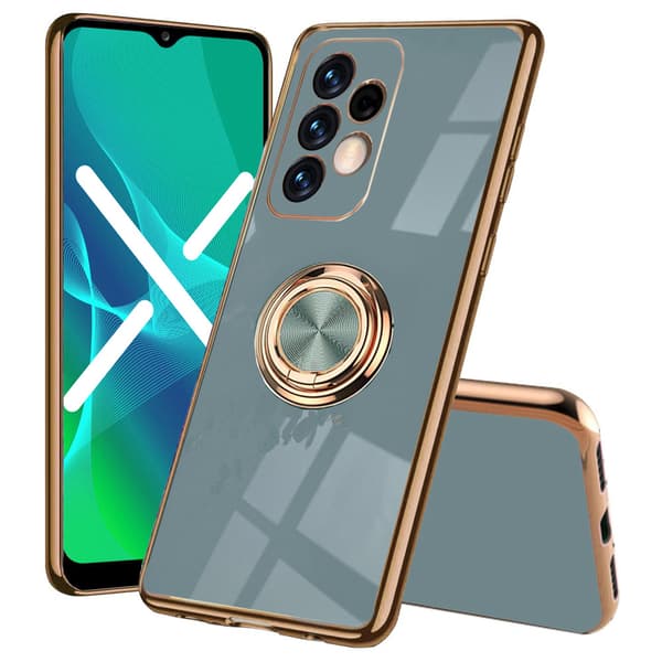 Etui til Samsung Galaxy A13 4G, Electro Ring, grå