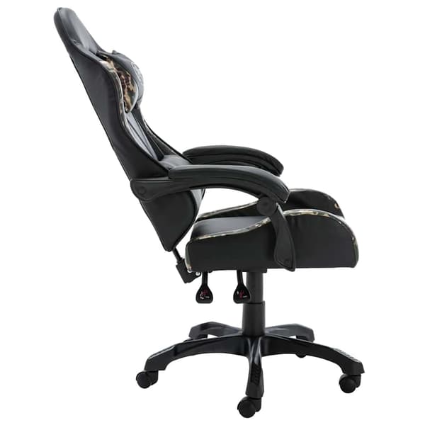 vidaXL gamingstol, sort og camouflage, kunstlæder
