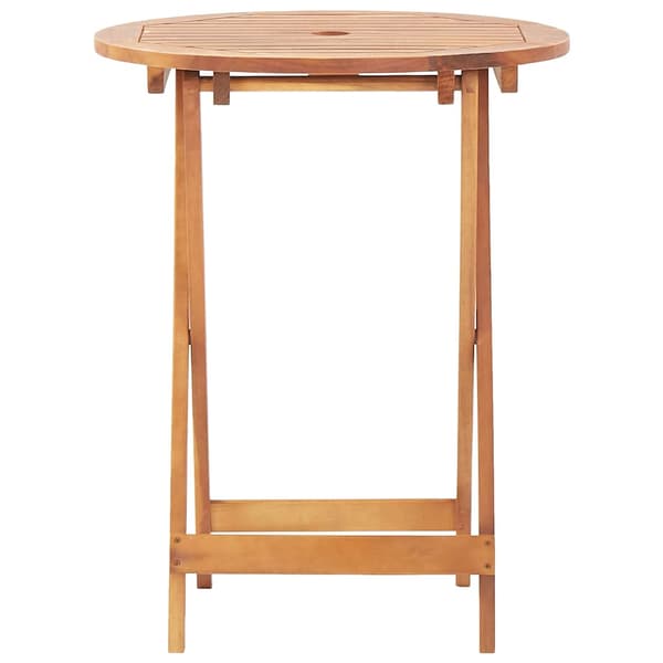 vidaXL 3-delat bistroset, beige polypropylenträ