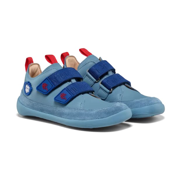 Affenzahn Halbschuh barnsko läder Buddy Shark 21.0