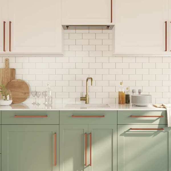 vidaXL skabsgreb, 10 stk., bronze, 320 mm, rustfrit stål