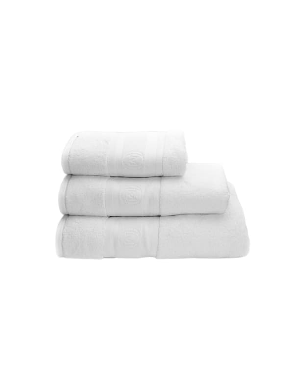 Monogram Linea handduk 50x100cm vit / Officine Monogram