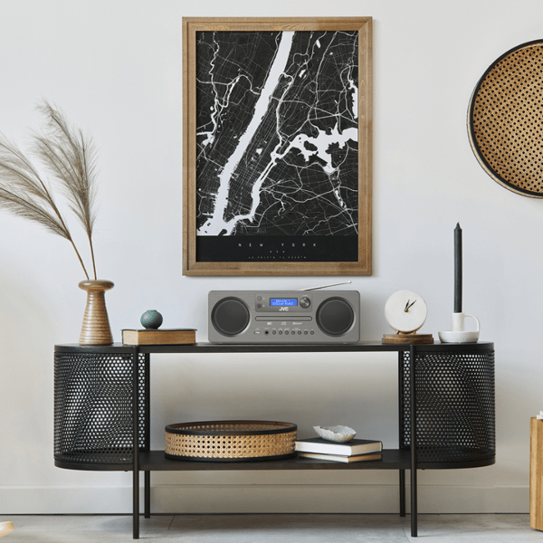 JVC monitoimisetti RD-E861B-DAB DAB+ Bluetooth CD USB 2×5 W