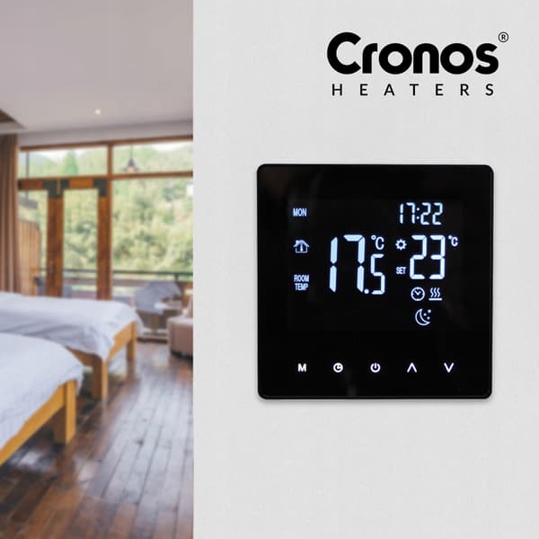 Cronos DY107 -termostaatti musta