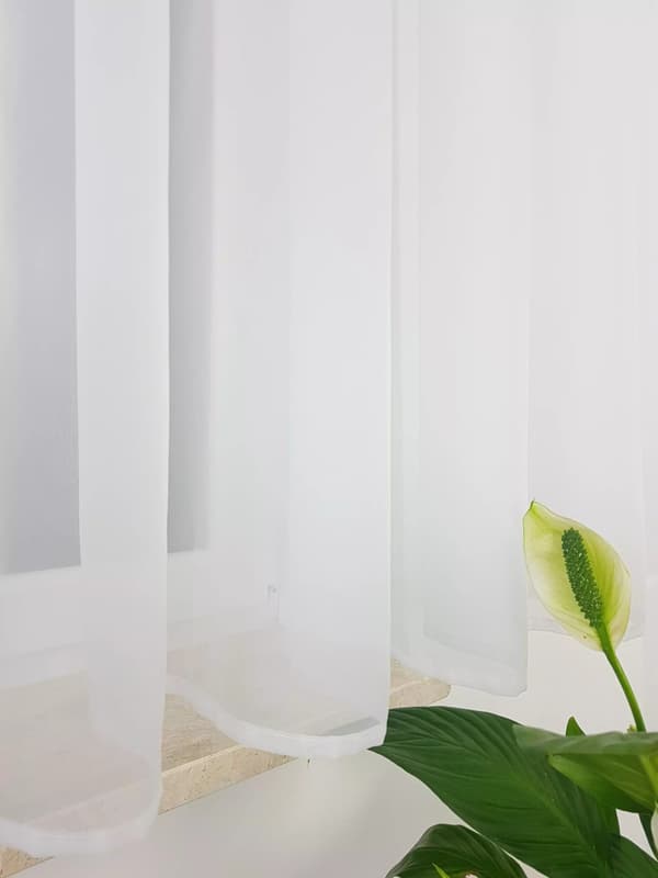 Valmis voile-verho silmukoilla 400x150cm