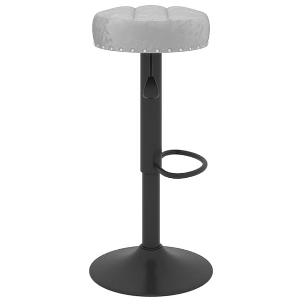 vidaXL Barstolar, set om 2, grå, klädda i sammet