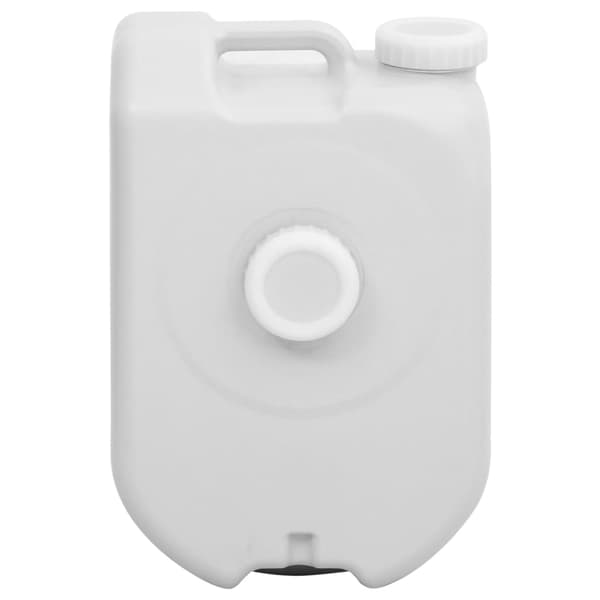 vidaXL Matkavesisäiliö adapterilla 24 l harmaa