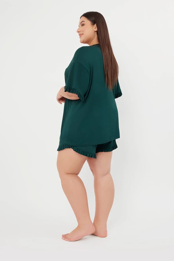 Stil dampyjamas kortärmad, korta byxor S