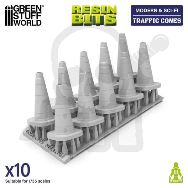 GSTU530482 3D-utskriven modern och sci-fi-trafikkon