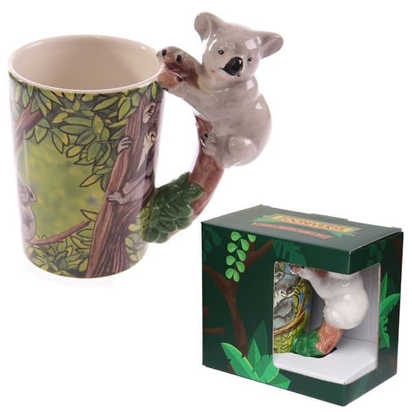 PKSMUG55 Vit Koala Keramisk Mugg