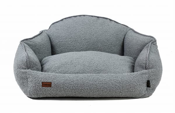 Charlotte grå bouclé sofa M - 80 cm x 70 cm