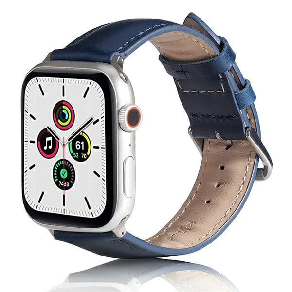 Beline Læderrem til Apple Watch 42/44/45/49mm Blå