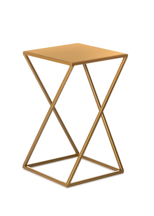 Moderne guld stående blomsterfod 40 cm