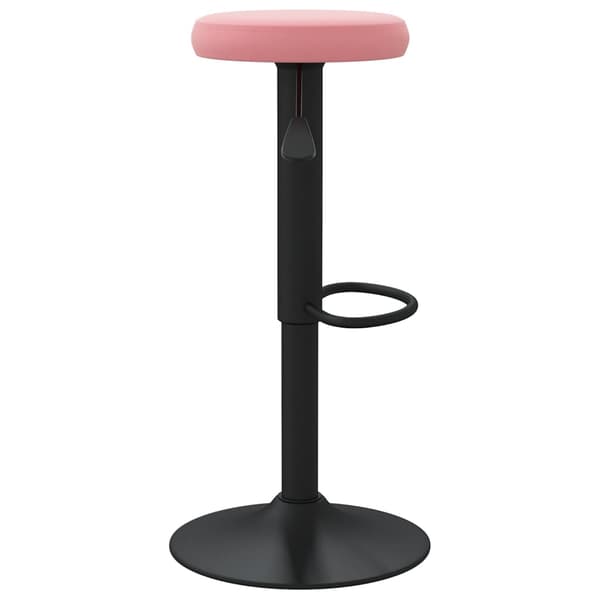 vidaXL Barstolar, set om 2, rosa, klädda i sammet