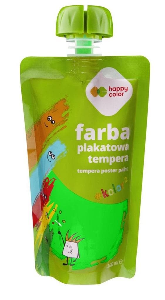 Tempera maling 100ml neongrøn HAPPY COLOR