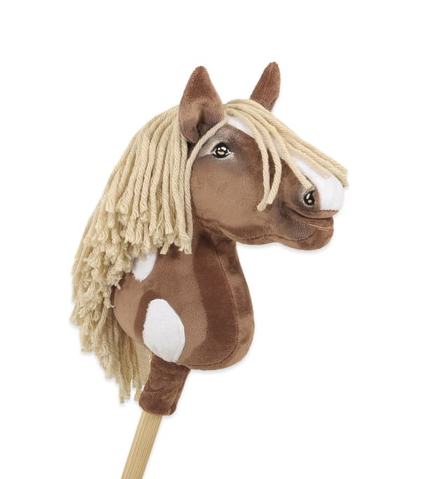 Käpphäst Medium Premium Beige Western Bay med Ljus Man A4