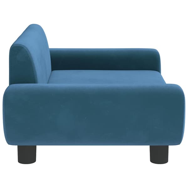 vidaXL Barnsoffa blå 70x45x33 cm sammet
