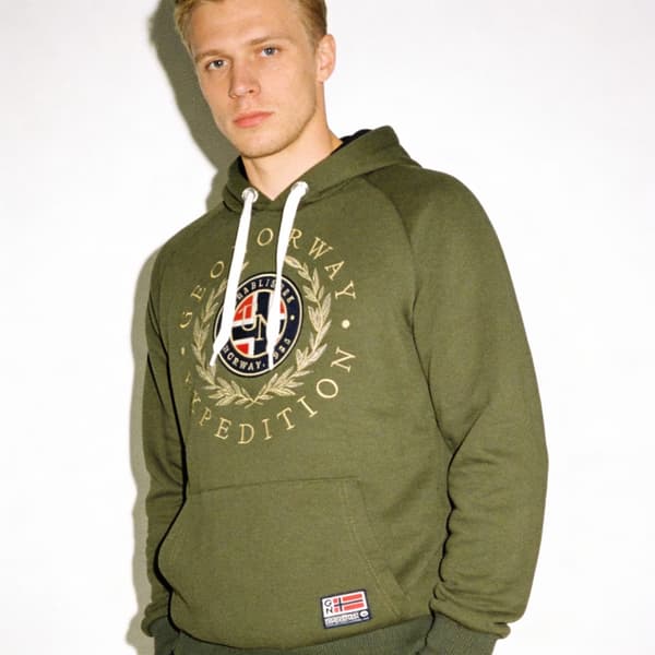 Geographical Norway Giger Kaki DB herrtröja khaki L