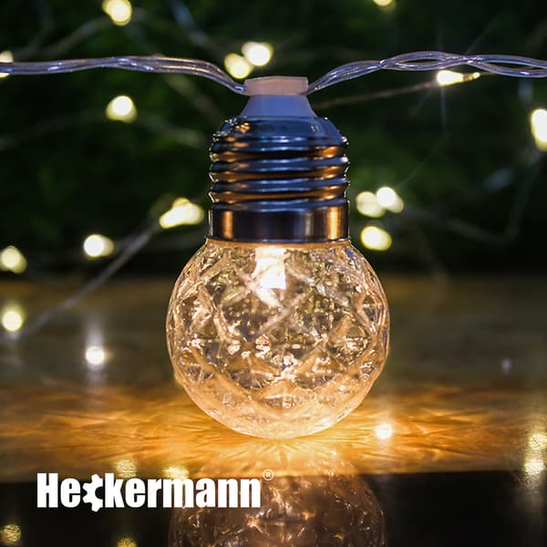 Julelys LED USB Heckermann 20L 6m kugler