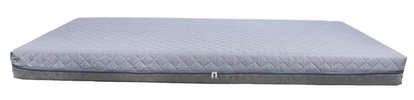 QUILTAT MADRASSÖVERDRAG GRÅTT 70x180x25