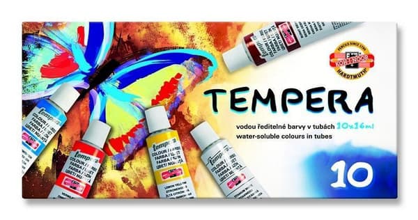 Tempera maling 10 farver
